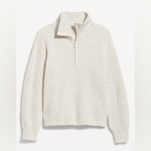 Old Navy Women's Off-White Half-Zip